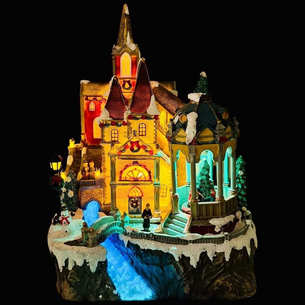 Holiday Living Animated Church Scene LED Musical Christmas‎ Village 1034113